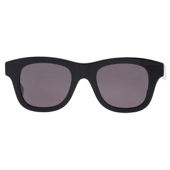 Balenciaga Grey Square Unisex Sunglasses BB0262SA 001 56