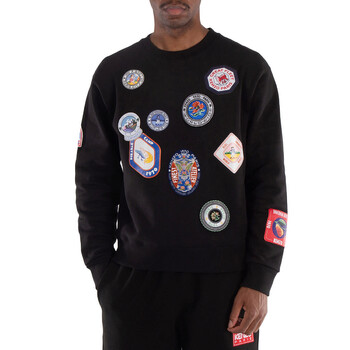 【関税込み】Bally ブラック St. Moritz スウェットシャツ Bally Men's Black St. Moritz Graphic Print Cotton Sweatshirt
