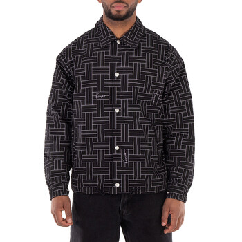 Fendi Monogram Jacquard Hooded Jacket, Brand Size 52 ( US Size 42