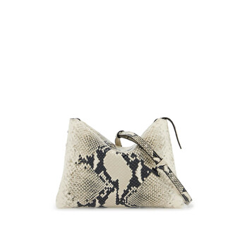 Python Print Leather Lina Clutch Bag - Women