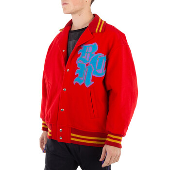 Men's Red Stadium Varsity Blouson Jacket