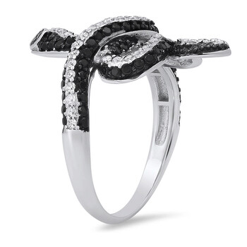 Sterling Silver Cubic Zirconia CZ Snake Ring Sterling Silver Cubic Zirconia CZ Snake Ring