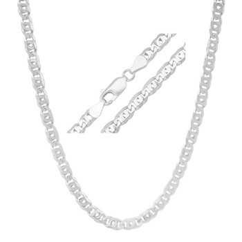 Kylie Harper Unisex Italian Sterling Silver Round Box Chain - 18