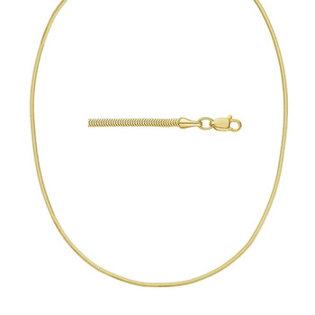 Unisex 14k Gold 2mm Snake Chain Necklace 334-OVSN200