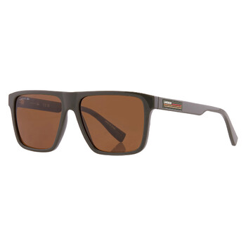Brown Square Men's Sunglasses L6027S 275 57
