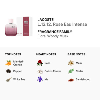 Ladies L.12.12. Rose Eau Intense EDT 1.7 oz Fragrances 3616303459956