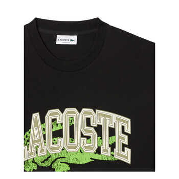 Lacoste スホティメッシュティテルTシャツ TH14870 031 Men's Cut Sewn Heritage Badge Mesh T-Shirt - T-shirts - New