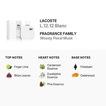 Men's L.12.12 Blanc EDP 1.69 oz Fragrances 3386460149099