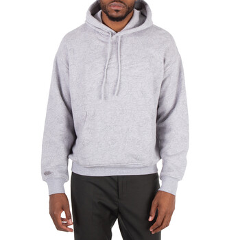 Relaxed Fit Floral Print Cotton Hoodie