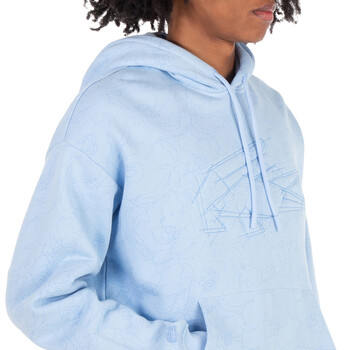 Relaxed Fit Floral Print Cotton Hoodie