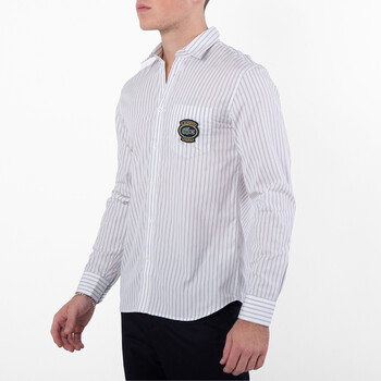 Striped Cotton Poplin Long-Sleeve Shirt