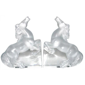 Crystal Kazak Horse Bookends 11857
