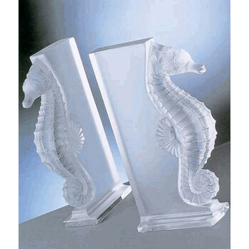 Crystal Poseidon Bookends 11863