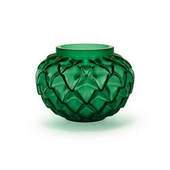 専用‼️ ラリックBucoliqueビュコリック 田園 黄緑クリスタル 花瓶