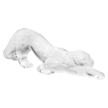 Zeila Panther Frosted Clear Crystal Figure 14052 1405200
