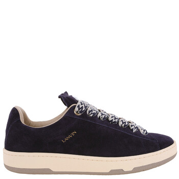 Lanvin Curb Lite Suede Low-Top Sneakers, Brand Size 40 ( US