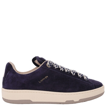 【関税込み】Lanvin ネイビー スエード Curb Lite スニーカー Lanvin Curb Lite Suede Low-Top Sneakers, Brand Size 41 ( US