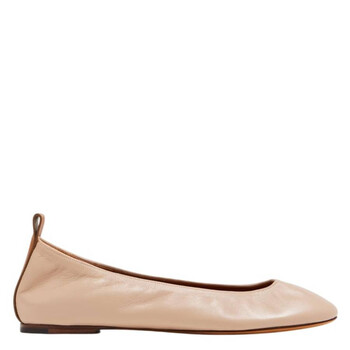 The Leather Ballerina Flats
