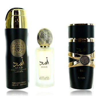 Men's ASAD 3pcs EDP Gift Set Fragrances 6290362340126