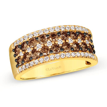 Le Vian Ladies Chocolate Diamonds Rings set in 14K Honey