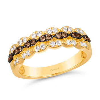 Le Vian Ladies Chocolate Diamonds Rings set in 14K Honey