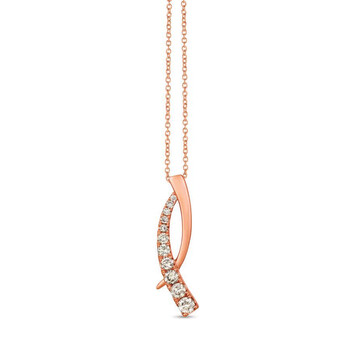 Le Vian Ladies Nude Palette Necklace set in 14K Strawberry Gold LV-P27