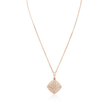 ★SWAROVSKI★ Una Pink Rose Gold Necklace 5614933 swarovski-ladies-pink-millenia