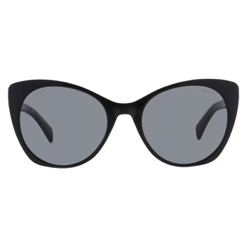 Burberry Cat Eye Sunglasses BE4407 385387 Black Frame Grey Lenses – Women Burberry Dark Grey Cat Eye Ladies Sunglasses BE4407 385387  main image 4