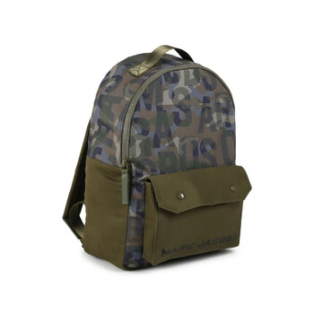 Kids Monogram Logo Print Backpack