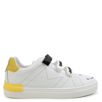 Bonpoint Kids Ecru Fedy Cherry-Print Touch-Strap Sneakers
