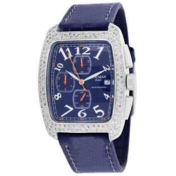 Classic Chronograph Quartz Blue Dial Ladies Watch 487BL2D