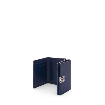 Anagram Trifold Wallet in Abyss Blue