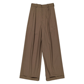 Cotton and Silk Pleated Trousers, Brand Size 36 ( US Size 4 ) S540Y04XIE.6975 Cotton and Silk Pleated Trousers, Brand Size 36 ( US Size 4 ) S540Y04XIE.6975