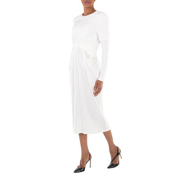 Crepe Jersey Draped Dress