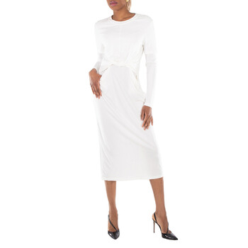 Crepe Jersey Draped Dress