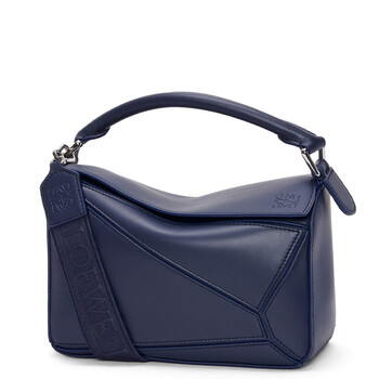 Loewe Small Calfskin Puzzle Bag - Abyss Blue A510S21XAC.4467