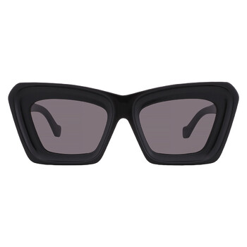 Loewe Smoke Rectangular Unisex Sunglasses LW40033I 01A 49
