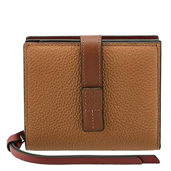 Loewe Calfskin Coin Cardholder - Light Caramel / Pecan