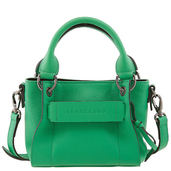 3D XS Handbag Green - Leather
