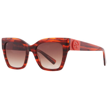 Brown Gradient Butterfly Ladies Sunglasses LO762S 607 52