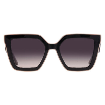 Grey Gradient Irregular Ladies Sunglasses LO792S 001 53