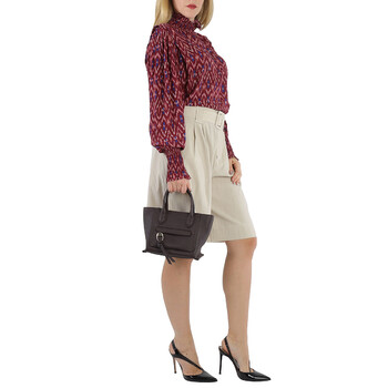 Ladies Mailbox Aubergine Top Handle Bag
