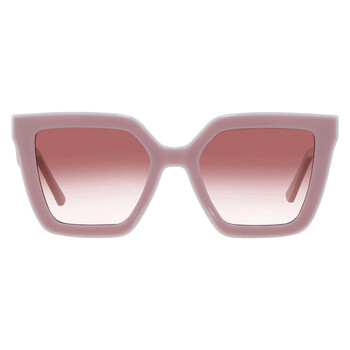 Longchamp Brown Gradient Irregular Ladies Sunglasses LO792S  display picture 3