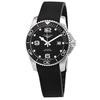 Hydroconquest Automatic Black Dial 41 mm Men's Watch L37814569 L3.781.4.56.9