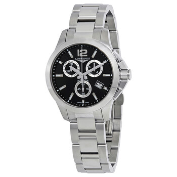 Conquest Chronograph Black Dial Unisex Watch L33794566