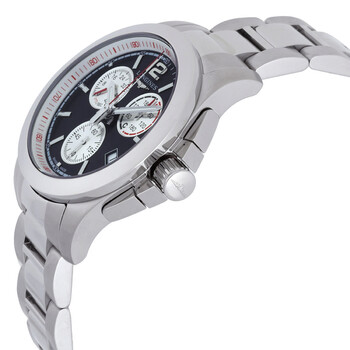 Conquest Chronograph Quartz Black Dial Men's Watch L3.701.4.56.6