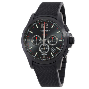 Longines Conquest V.H.P. Perpetual Chronograph Quartz Black Carbon