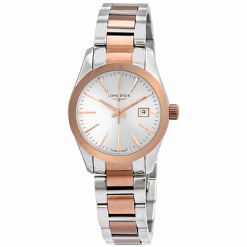 Conquest Classic Quartz Silver Dial Ladies Watch L2.286.3.72.7