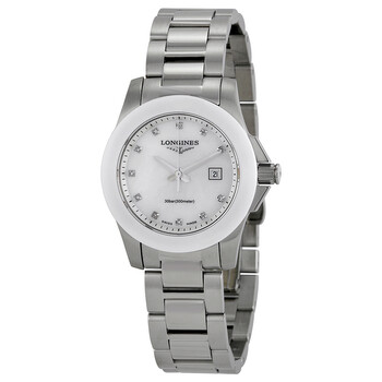 Conquest Diamond Mother of Pearl Dial Stainless Steel Ladies Watch L3.257.4.87.6 Conquest Diamond Mother of Pearl Dial Stainless Steel Ladies Watch L3.257.4.87.6