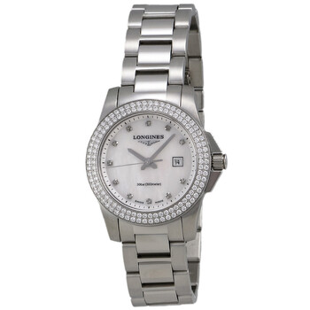 Conquest Quartz Diamond Ladies Watch L3.258.0.87.6 Conquest Quartz Diamond Ladies Watch L3.258.0.87.6